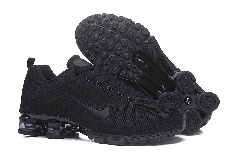 Nike Air Shox Flyknit All Black Shoes
